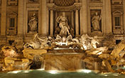 Fontana di Trevi di notte (Roma)